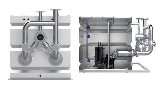 衛(wèi)生間污水提升器內(nèi)置泵和外置泵的區(qū)別